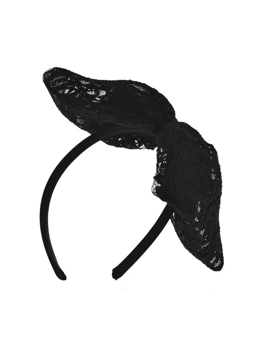 Large Lace Bow on Aliceband