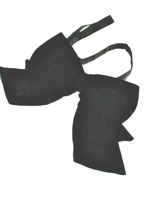Black Velvet Triple Bow Belt