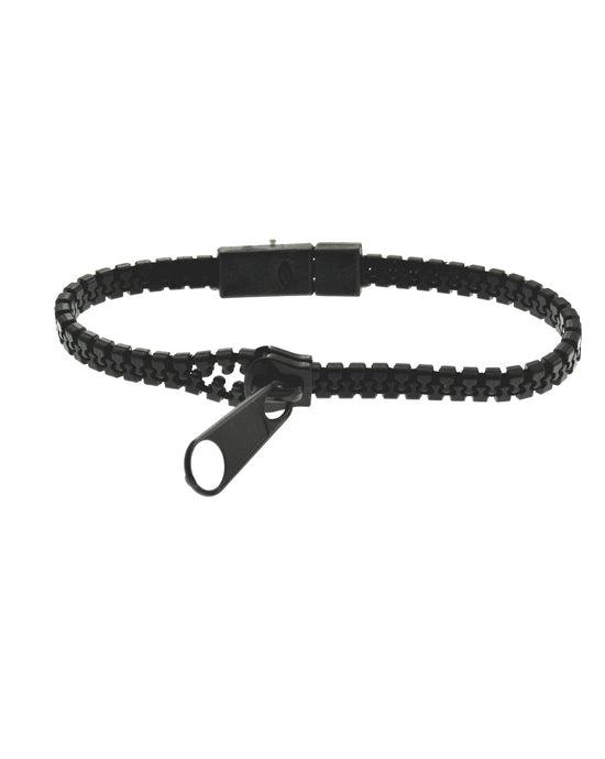 Black Zip Bracelet