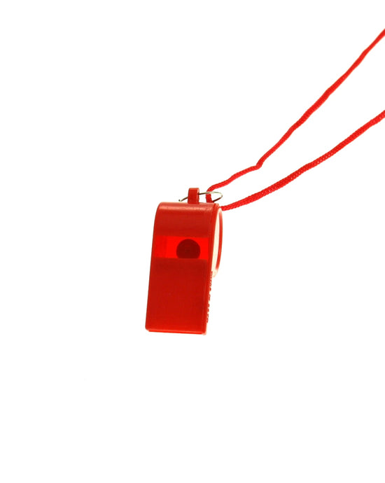 Lifeguard Red Whistles on Strings