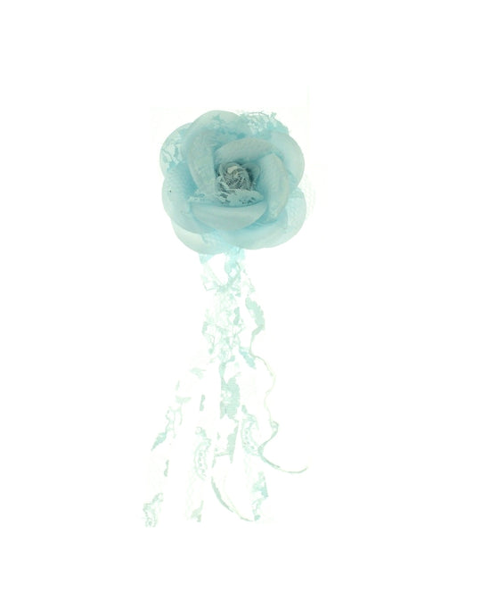 Roses with Lace on Brooch Pin