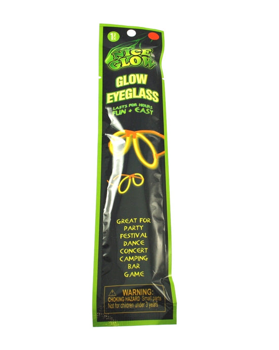 8 inch Glow in the Dark Glasses Assorted