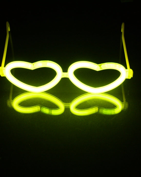 12 Pieces Assorted Glow Heart Eyeglasses