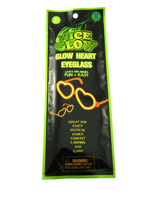 12 Pieces Assorted Glow Heart Eyeglasses