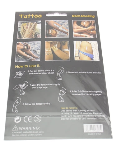 Metallic Temporary Tattoos