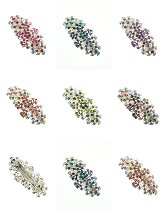 Assorted Diamante Stone Barrettes