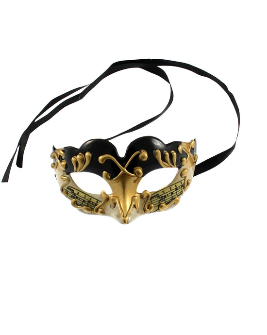 Black & Gold Music Inspired Mask