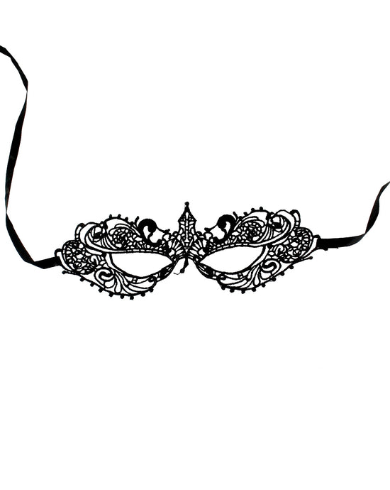 Gothic Black Lace Masquerade Mask