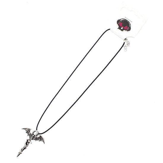 Dragon with Sword Thong Necklace