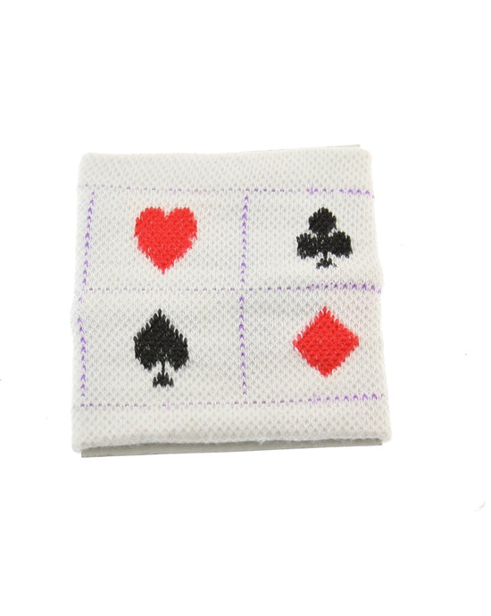 Playing Cards on White Spandex Sweatbands