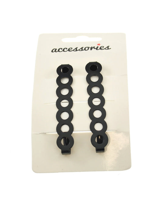 Pair of Hair Slides Card Clip-in End Barrettes