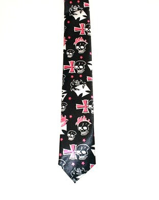 Skulls and Iron Crosses Tie