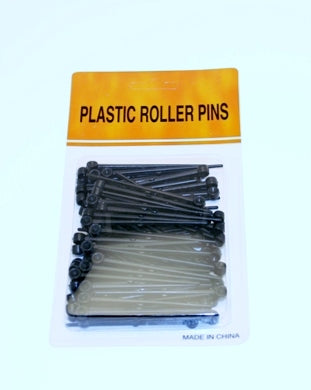 Pack of 80 Black Plastic Roller Pins