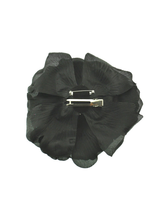 Large Black Peonies on Concord Clip & Brooch Pin