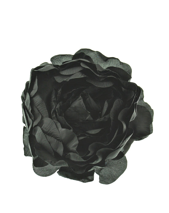 Large Black Peonies on Concord Clip & Brooch Pin