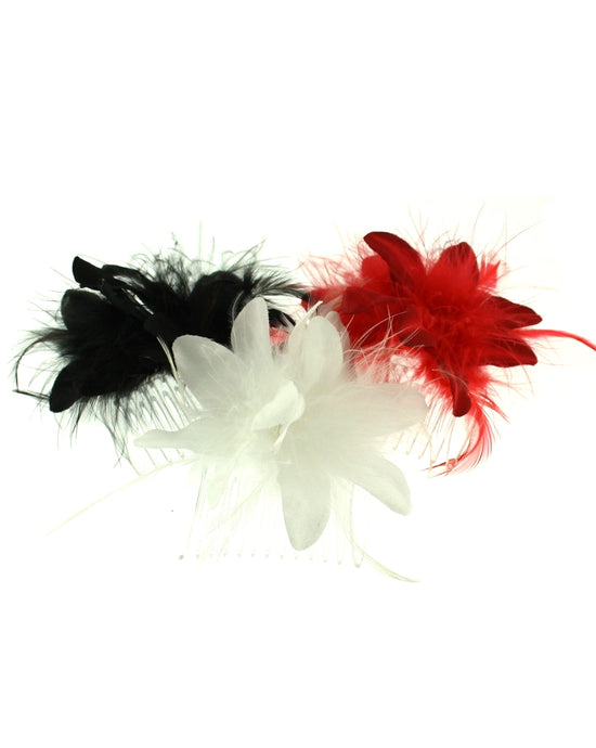 Spec. Feather Lilies Hair Comb