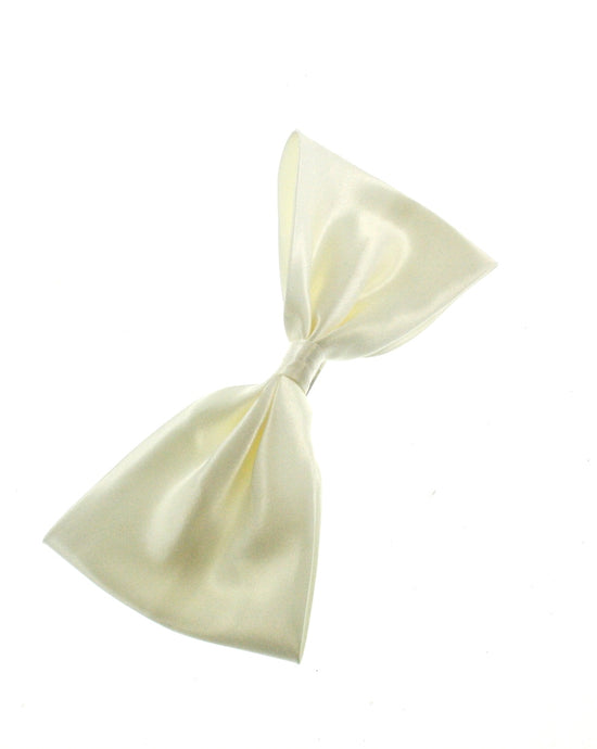 Very Large Cream Bow on Barrette