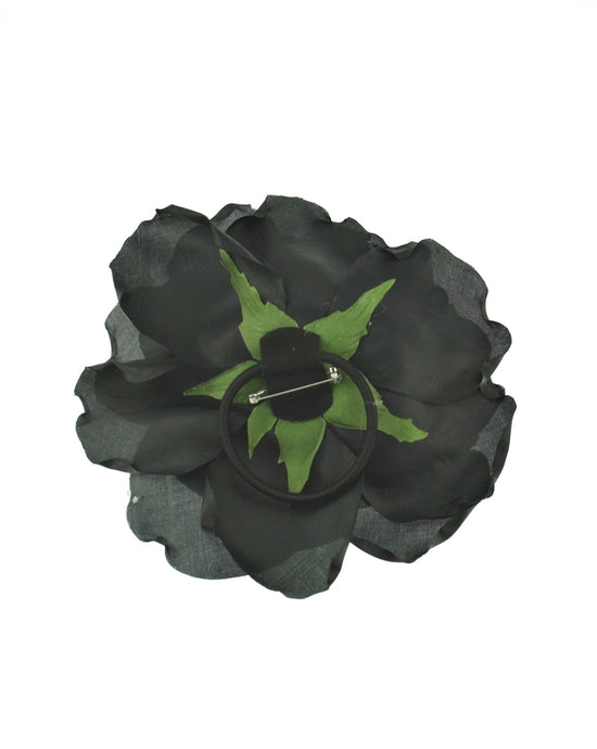 Large Rose on Elastic & Brooch Hair Pin