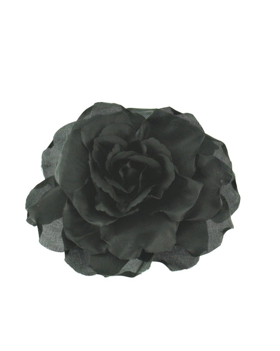 Large Rose on Elastic & Brooch Hair Pin