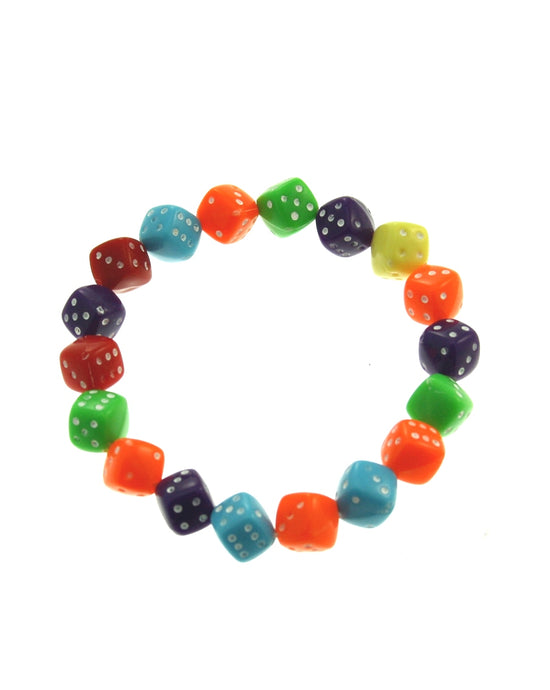 Multicolour Dice Bracelet