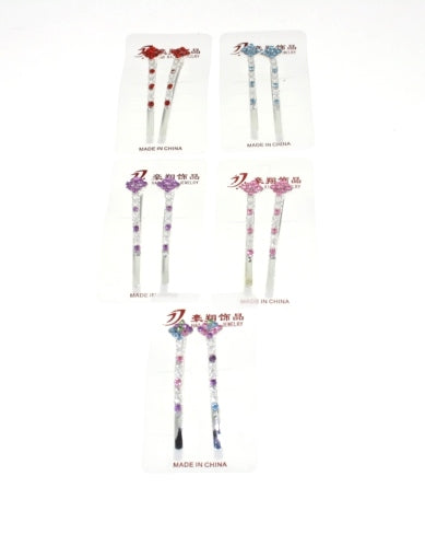 Pair of Hair grip with stones