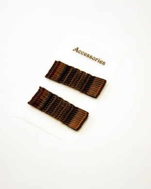 Card of 20 Shiny Brown 5.5cm Hair Grips