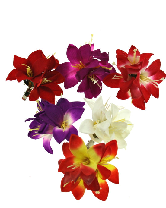Lilies on Concord Clip & Brooch Hair Pin
