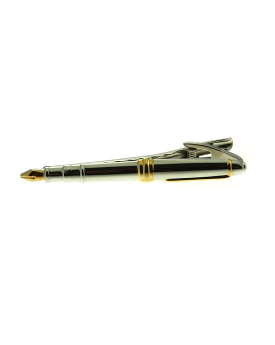 Fountain Pen Crocodile Tie Clip
