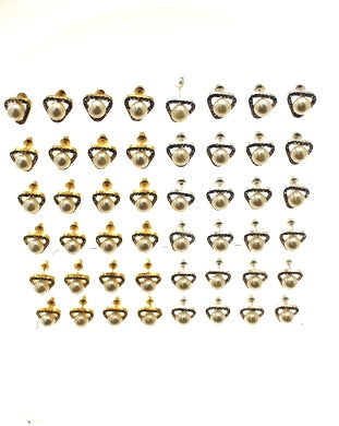 Earrings 12pr Gold, 12pr Silver