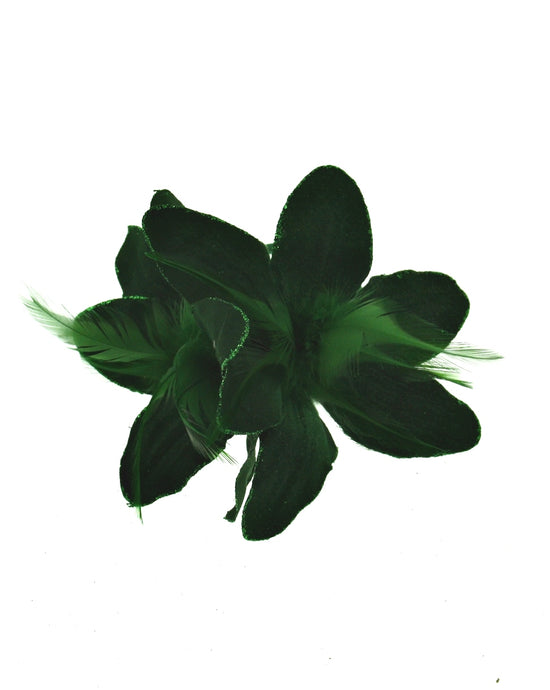 Glitter Lilly Flowers on Elastic Hair Bands