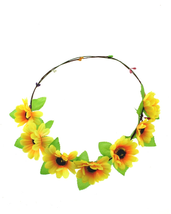 Yellow Sunflower Hair Garland