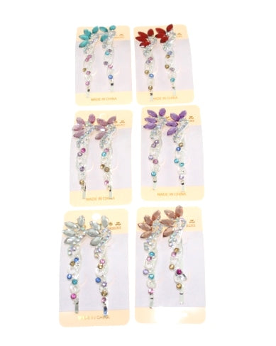 Pair of Hair Grip with Stones