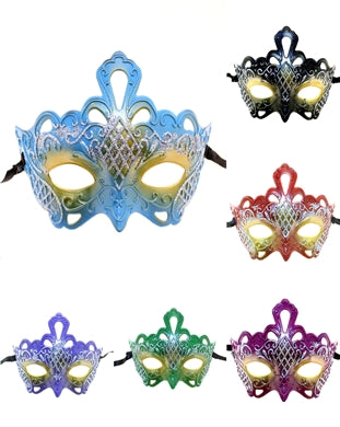 Two Tone Masquerade Plastic Eye Mask