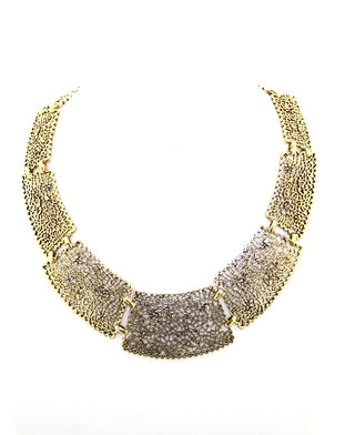 Antique Gold Ajoure Necklace