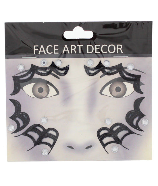 Spider Web Eye Halloween Face Stickers