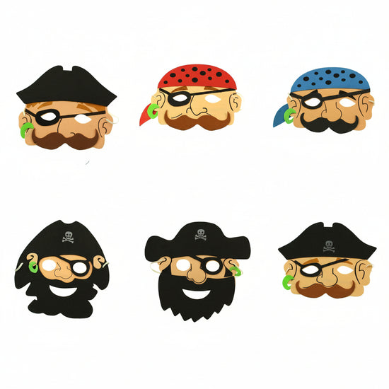 Assorted Children's Pirate Foam Masks