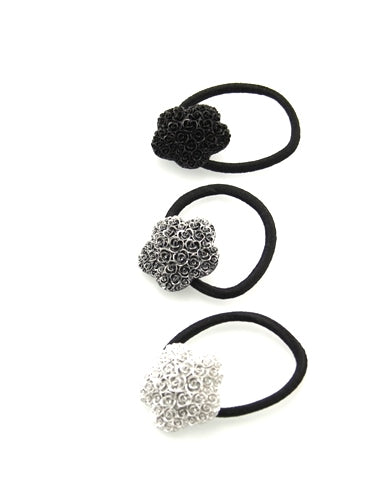 Rectangular Rose Design on Hair Elastic