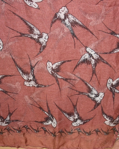 Assorted Swallow Printed Scarves