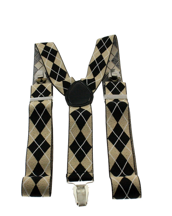 35mm Pringle Print Elasticated Adjustable Braces