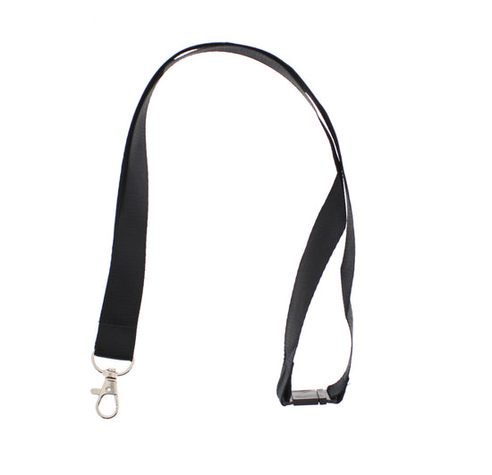 12 on a Card 88cm Black Lanyards